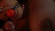 Ballgagged and collared whore (gif)