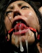 Whiffle gagged asian girl