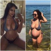 Outgrowing bikinis