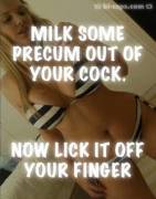 Milk some precum