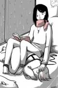 A resting pet