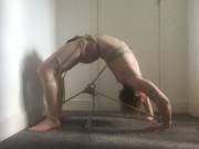 Binding [m]yself into bridge pose...