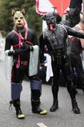 Rubber puppy and cheetah's big day out.