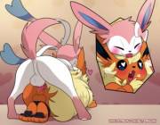 Sylveon x Flareon [MM] (Blitzdrachin)