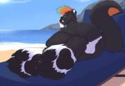 [M] Paws at beach - 3DiNoZ