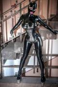 Perfect black catsuit