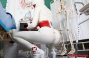 All white rubber nurse