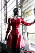 Red overcoat