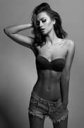 black and white