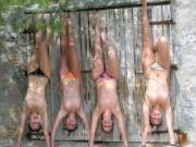 Upside down