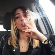 In the car