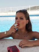 In the pool