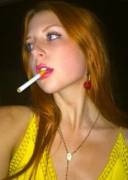 Innocent redhead