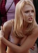 My sexual awakening - Jessica Alba in Fantastic Four, wen she has to strip on the bridge.