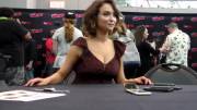 Milana Vayntrub's big tits at NY Comic Con