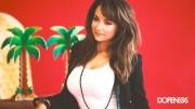 Milana Vayntrub in Whtie