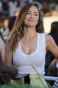 Minka Kelly in a white top