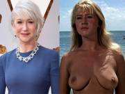 Dame Helen Mirren 50 years apart