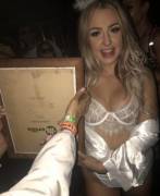 Tana Mongeau see through top