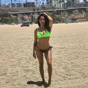 Simmi Singh at the beach