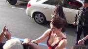 Alexandra Daddarios big cleavage is ridiculous
