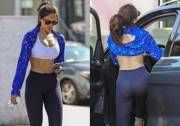 Eiza Gonzalez wears thongs when she works out