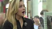 Chloe Grace Moretz opening wide