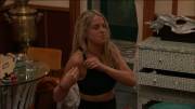 Christie nipslp showing pierced nipple adjusting top (credit svwulfer) GIF
