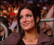 Gina Carano biting her lip