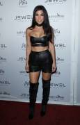 Kourtney Kardashian in leather