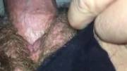 Hairy mature pussy gets fucked and cum on panties