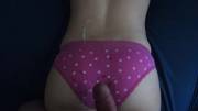 Cum covered pink panties