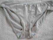 My messy roommate asked where her satin angel panties were and I said I had no idea. They appeared a week later, she had no idea I covered them in my cum