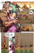 All the plot in [Street Fighter VS Darkstalkers #3]