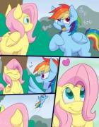 Futashy [Futa, F, Fluttershy, 7 Pages, Artist: Skoon]