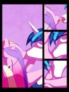 Saturday Night [M/F, Shining Armor x Cadence, 16 Pages, Artist: Idle-Hooves]