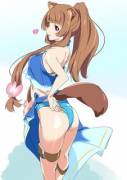 Raphtalia in a Blue Swimsuit