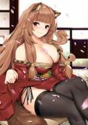 Raphtalia in a Red Kimono