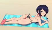 Jirou at the beach (Somescrub)