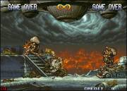 Metal Slug: Fio and Eri losing to the aliens