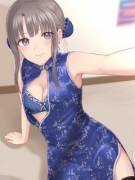 Blue Qipao