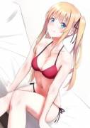 Eriri wearing her bikini