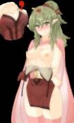 Tiki having a wardrobe malfunction (tridisart)