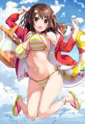 Striped Swimsuit 