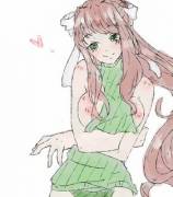 Monika having a wardrobe malfunction