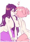 Yet another Yuri x Natsuki ship [Sniggysmut]