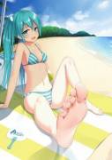 Miku at the beach