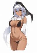 Tanned elf nun