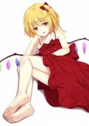 Flandre's bare legs [Touhou]