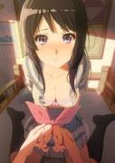 Tying her hands